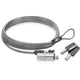 Act connectivity nano laptopslot met sleutels diefstalbeveiliging (grijs, 2 meter)