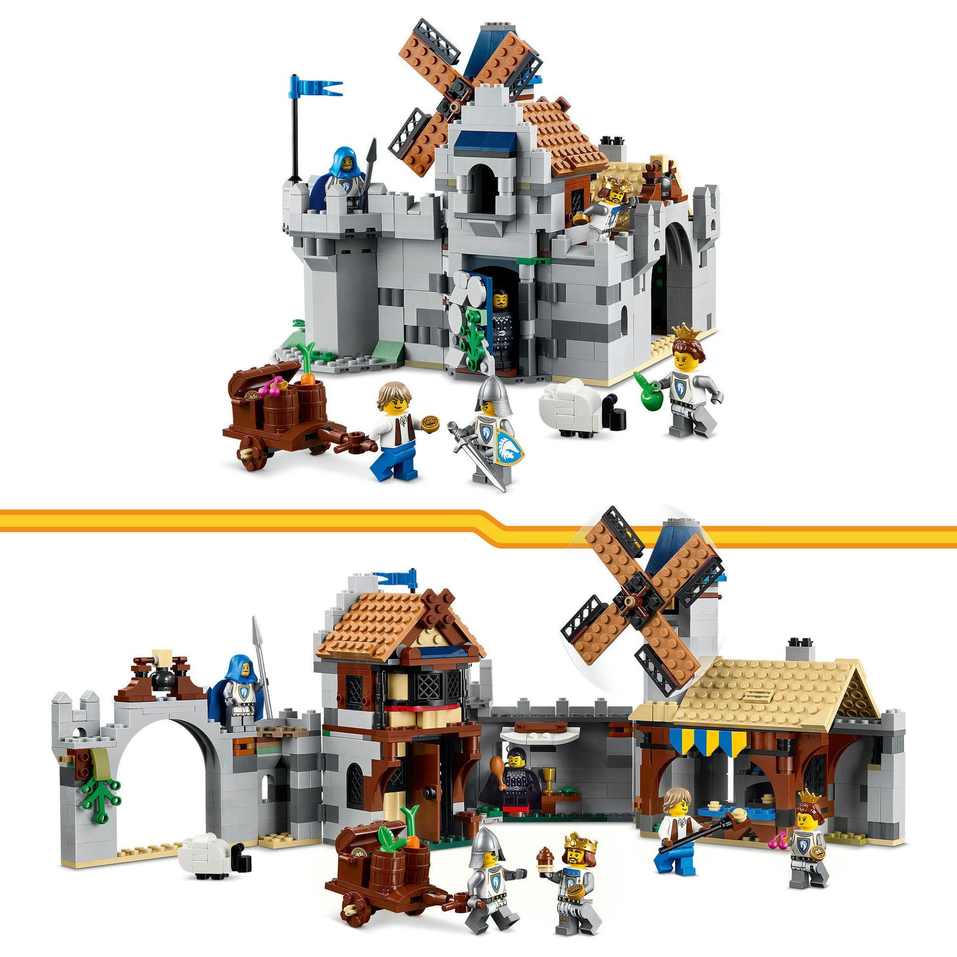 Lego creator 3-in-1 - middeleeuws kasteel met ridders te paard constructiespeelgoed (31168)