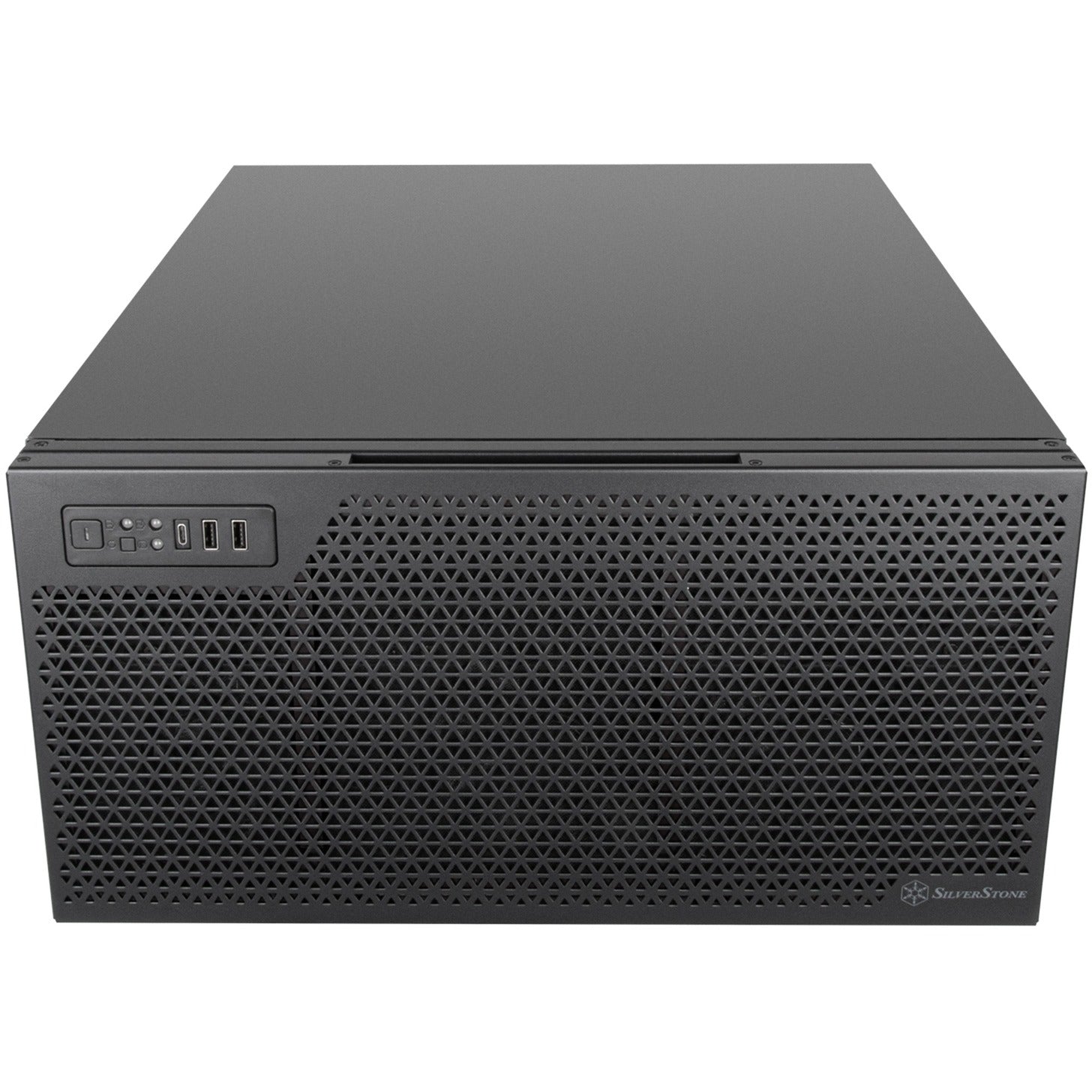 Silverstone rm52 server behuizing (zwart | 2x usb-a | 1x usb-c)