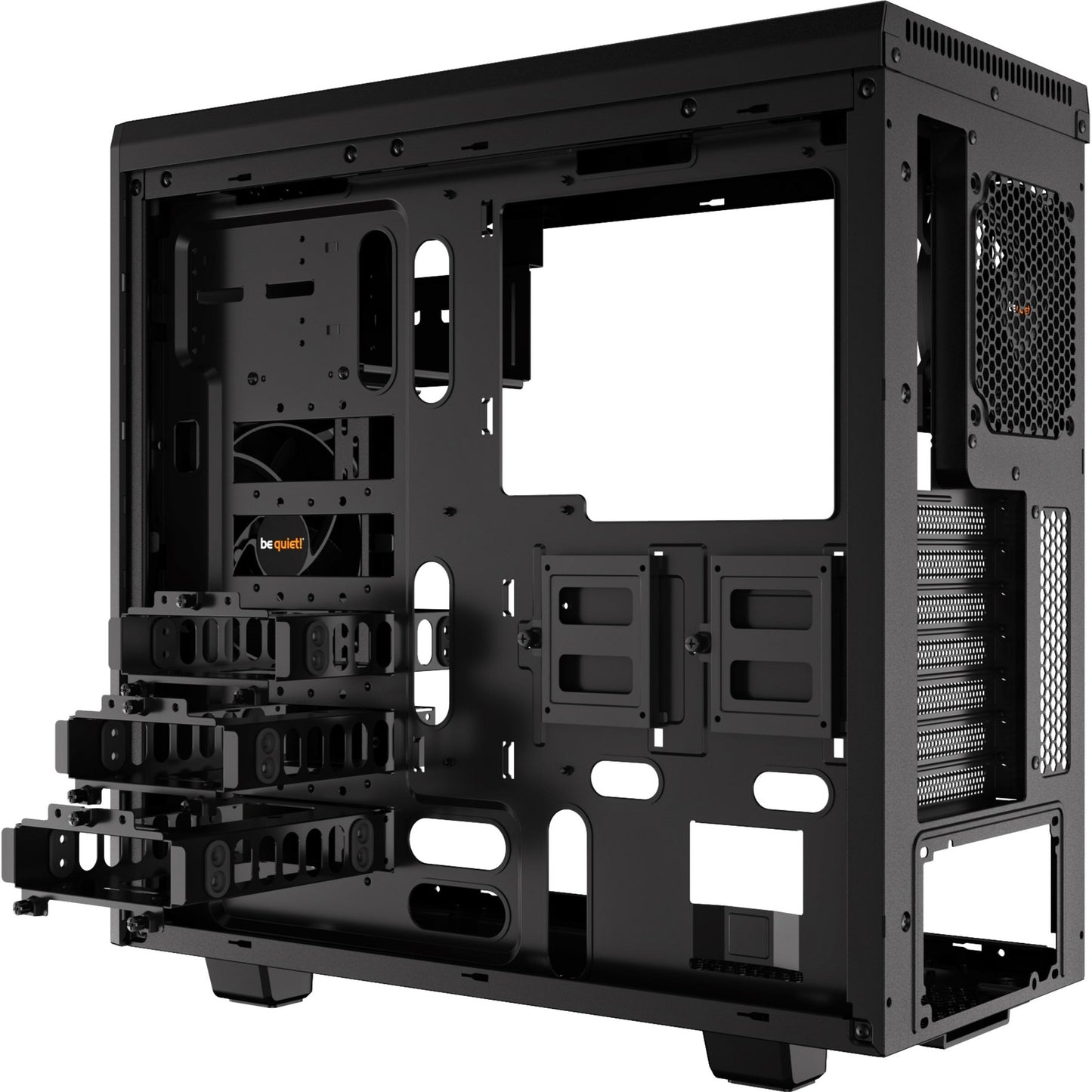 Be quiet! pure base 600 midi tower behuizing (zwart | 2x usb-a)