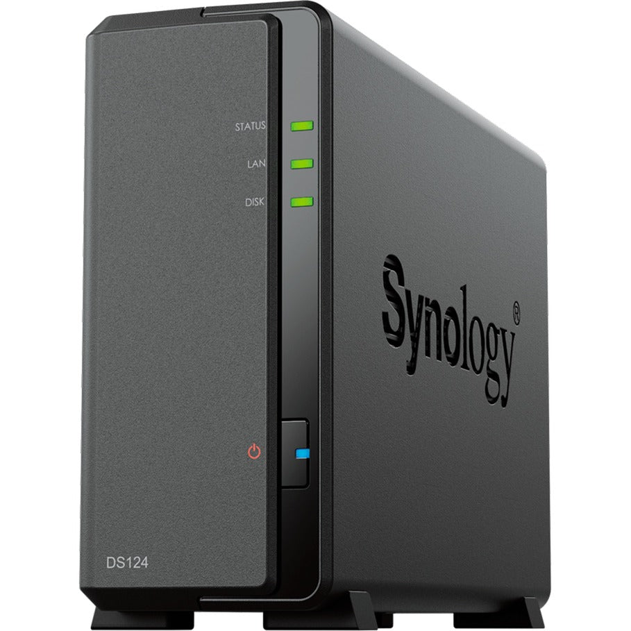 Synology diskstation ds124 nas (zwart, usb-a 3.2 (5 gbit s))