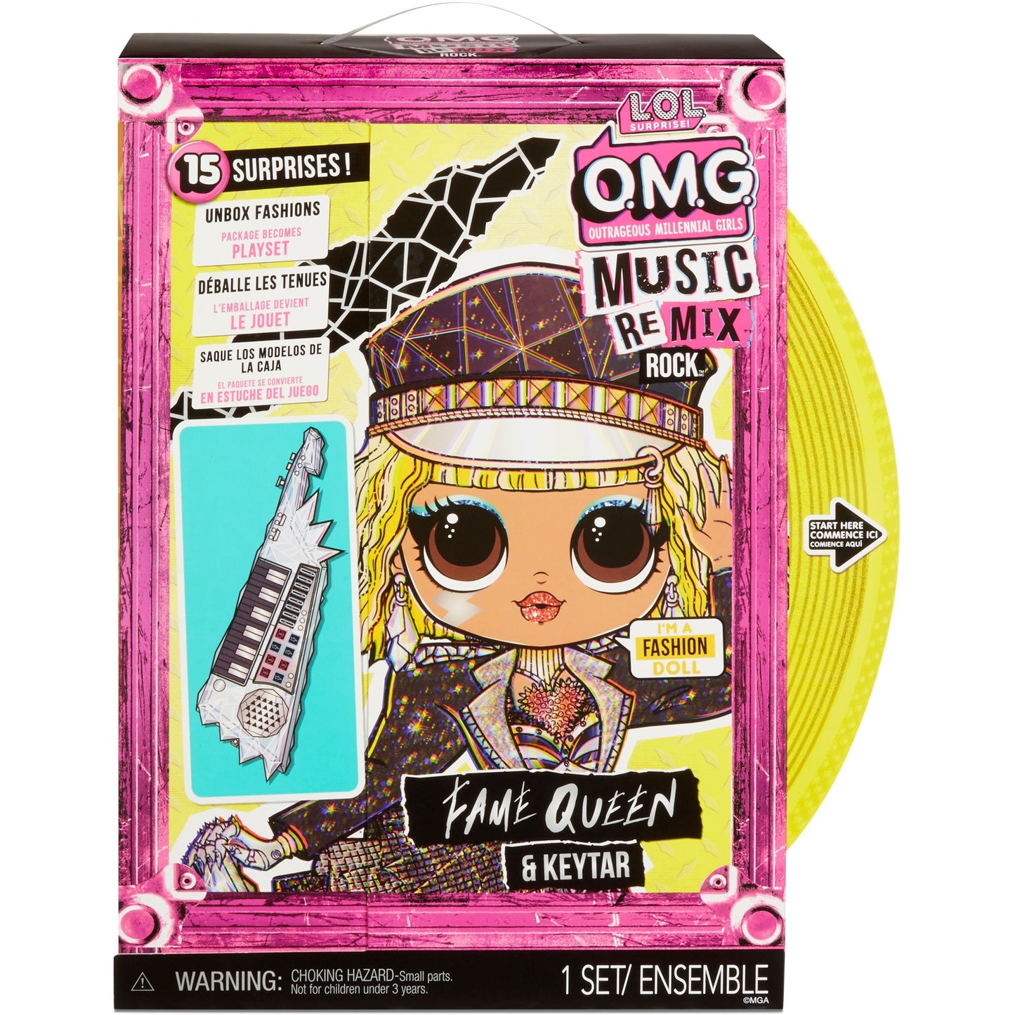 Mga entertainment l.o.l. surprise! omg remix rock - fame queen and keytar pop