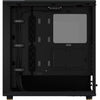 Fractal design north midi tower behuizing (zwart houtkleur | 2x usb-a | 1x usb-c | tempered glass)
