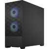 Fractal design pop air rgb midi tower behuizing (zwart | 2x usb-a | rgb | tempered glass)