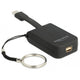 Delock usb-c > mini-displayport adapter sleutelhanger (zwart, 4k 60hz)