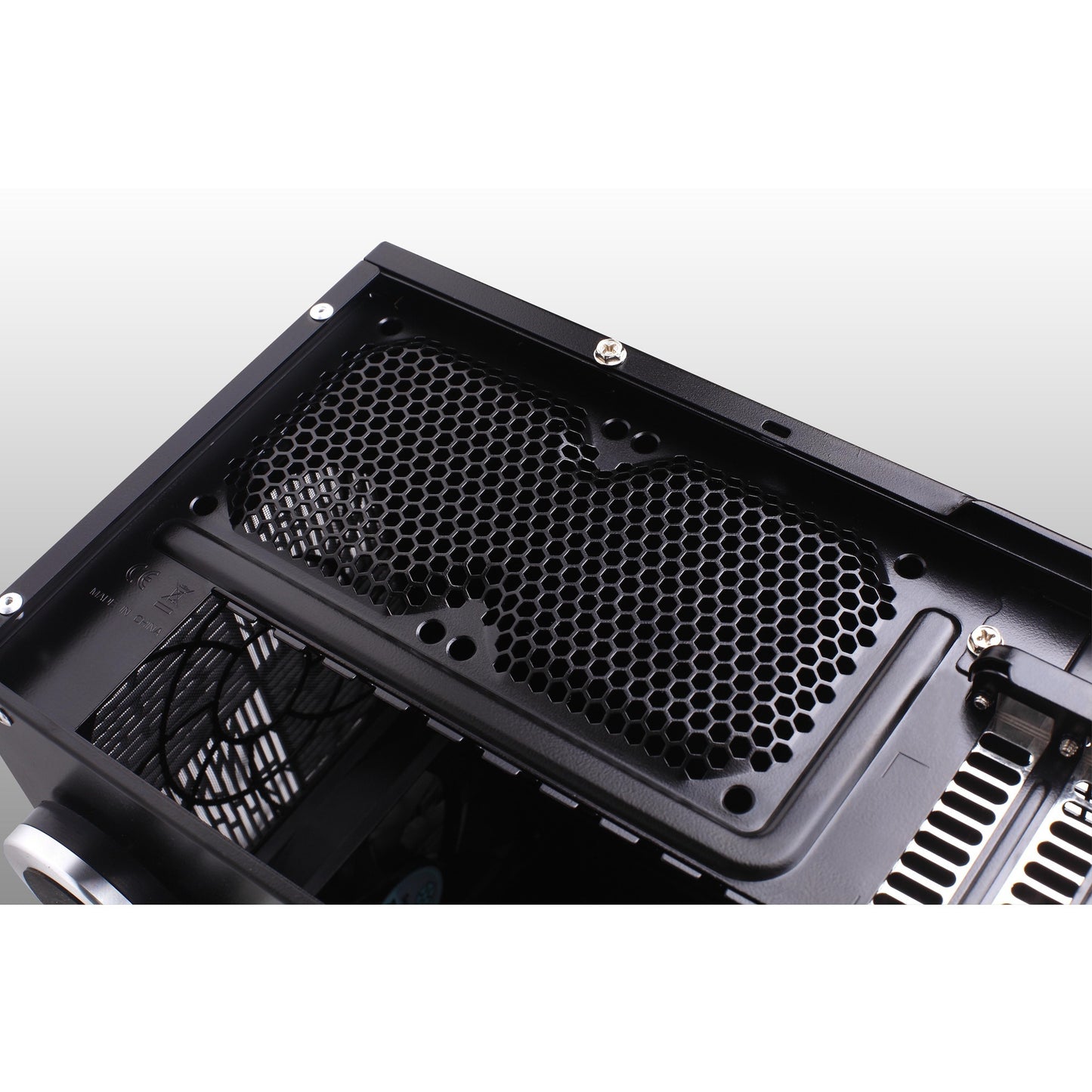 Silverstone grandia gd07b htpc behuizing (zwart | 2x usb-a)