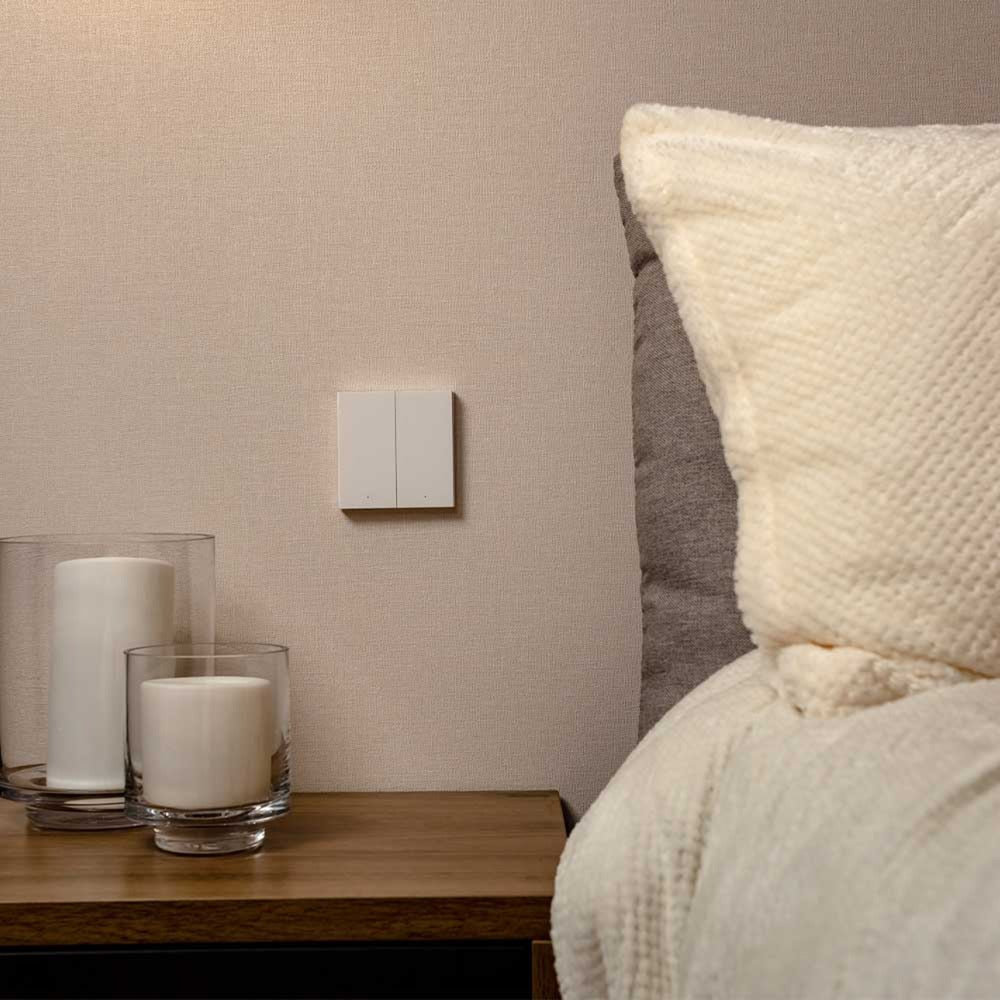 Aqara smart wall switch h1 dubbele schakelaar (antraciet, zigbee 3.0, neutraaldraad vereist)