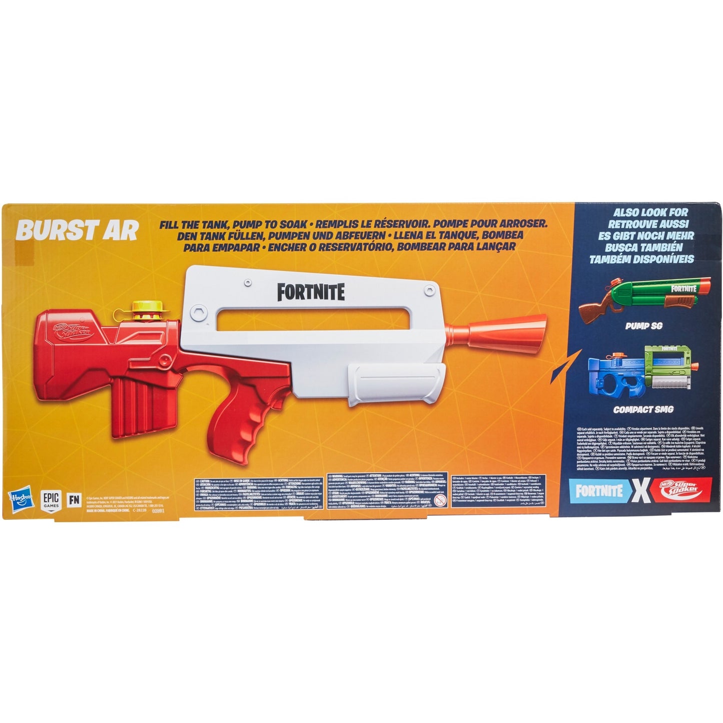 Hasbro nerf super soaker fortnite burst ar waterpistool