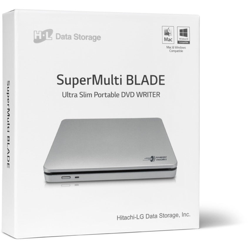 Hitachi-lg data storage gp70ns50 externe dvd-brander (zilver, m-disc )