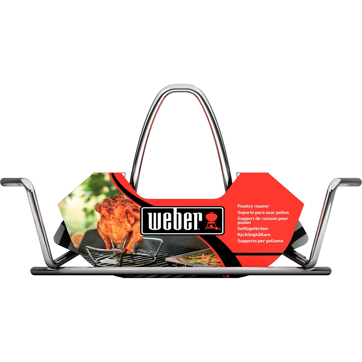 Weber gevogeltestomer gevogeltehouder (zilver)