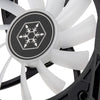 Silverstone air slimmer 90 argb case fan (zwart, 92 x 92 x 15 mm, pwm)
