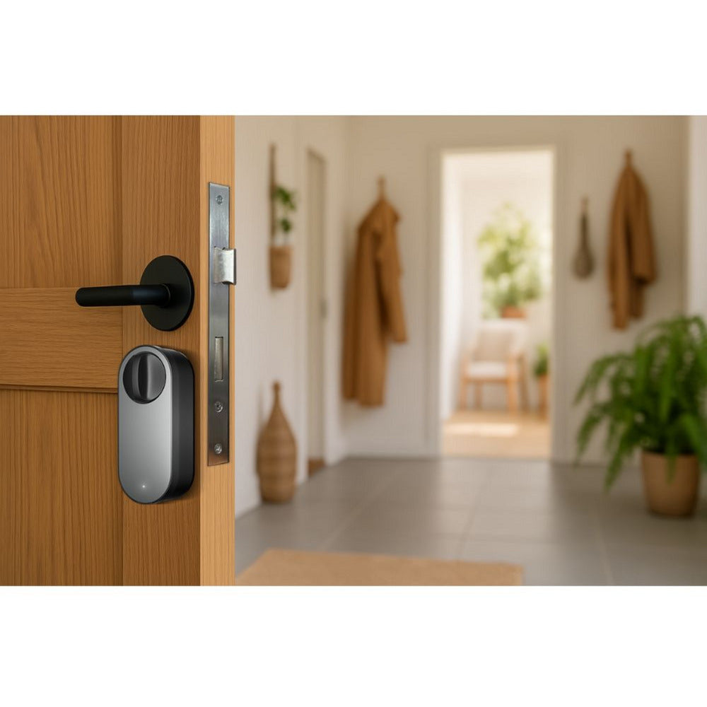 Aqara smart lock u200 lite kit elektronisch deurslot (zwart, matter via thread, bluetooth 5.1, nfc)