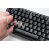 Ducky zero 6108 classic black rgb mechanisch gaming toetsenbord (zwart, us lay-out (qwerty), cherry mx2a speed silver, 100%, rgb leds, double-shot pbt, hot swap, 2.4ghz | bluetooth | usb-c)
