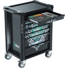 Wera 9700 tool rebel werkplaatswagen 1, 94-delig gereedschapswagen (zwart, incl. 4 schuimrubber inzetstukken met gereedschap)