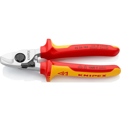 Knipex 95 26 165 kabelschaar 165mm met openingsveer vde