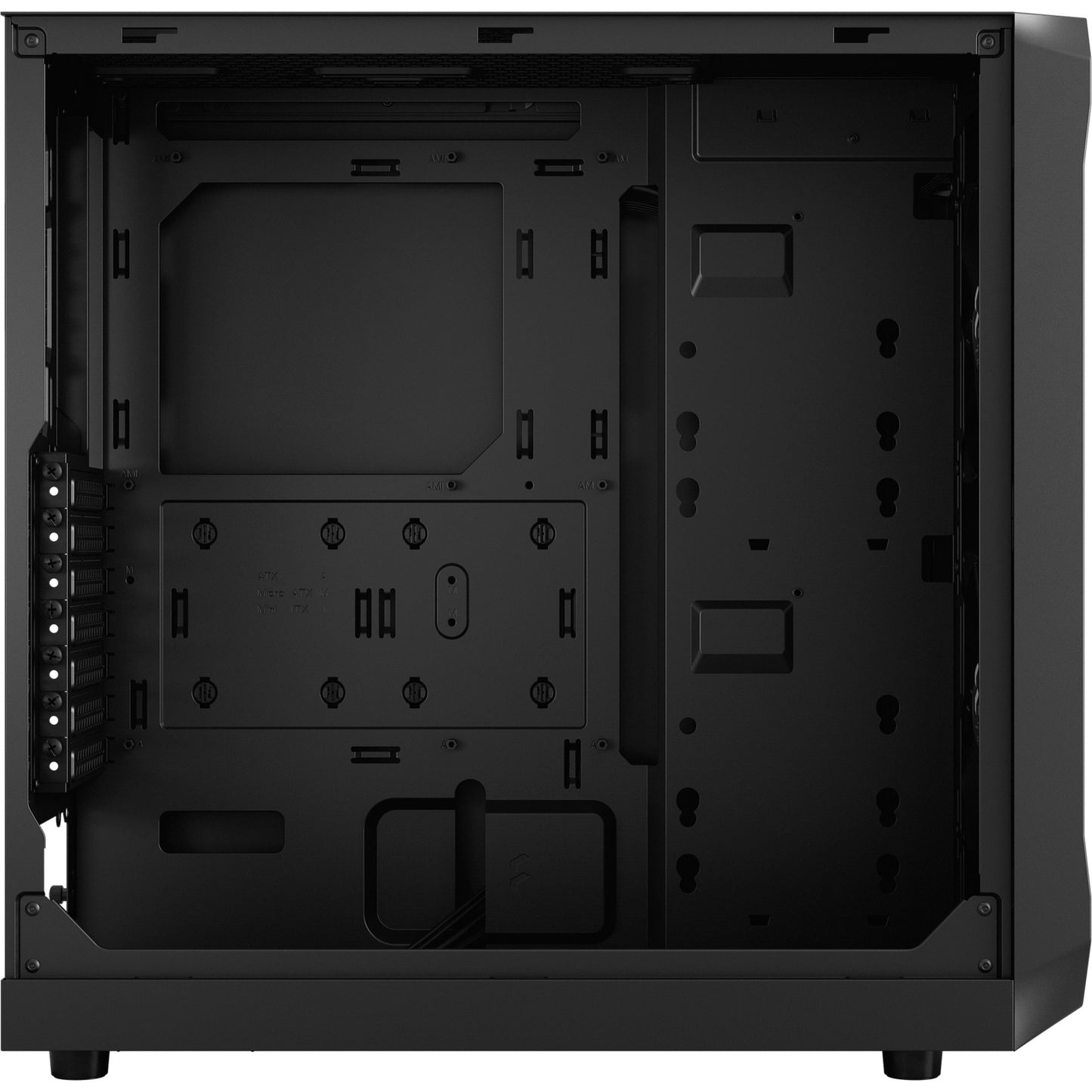 Fractal design focus 2 black solid midi tower behuizing (zwart | 2x usb-a)