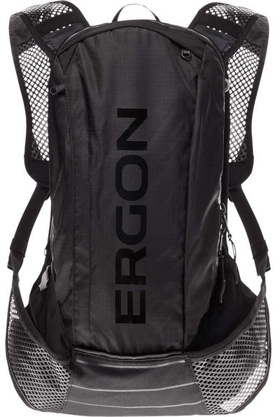 Ergon BX2 Evo Rugtas Zwart - Lichtgewicht - Geschikt voor dagtochten - 10 + 1.5L volume - Waterdicht - Polyester Nylon - Anders bevestigingssysteem - Inclusief regenhoes