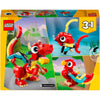 Lego creator 3-in-1 - rode draak constructiespeelgoed (31145)