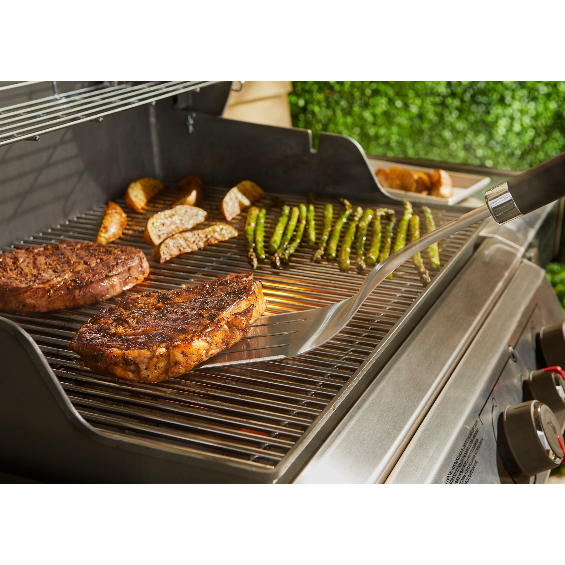 Weber precision barbecuespatel (roestvrij staal zwart)