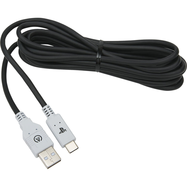 Powera usb-c-kabel voor playstation 5 (zwart wit, 3 meter)