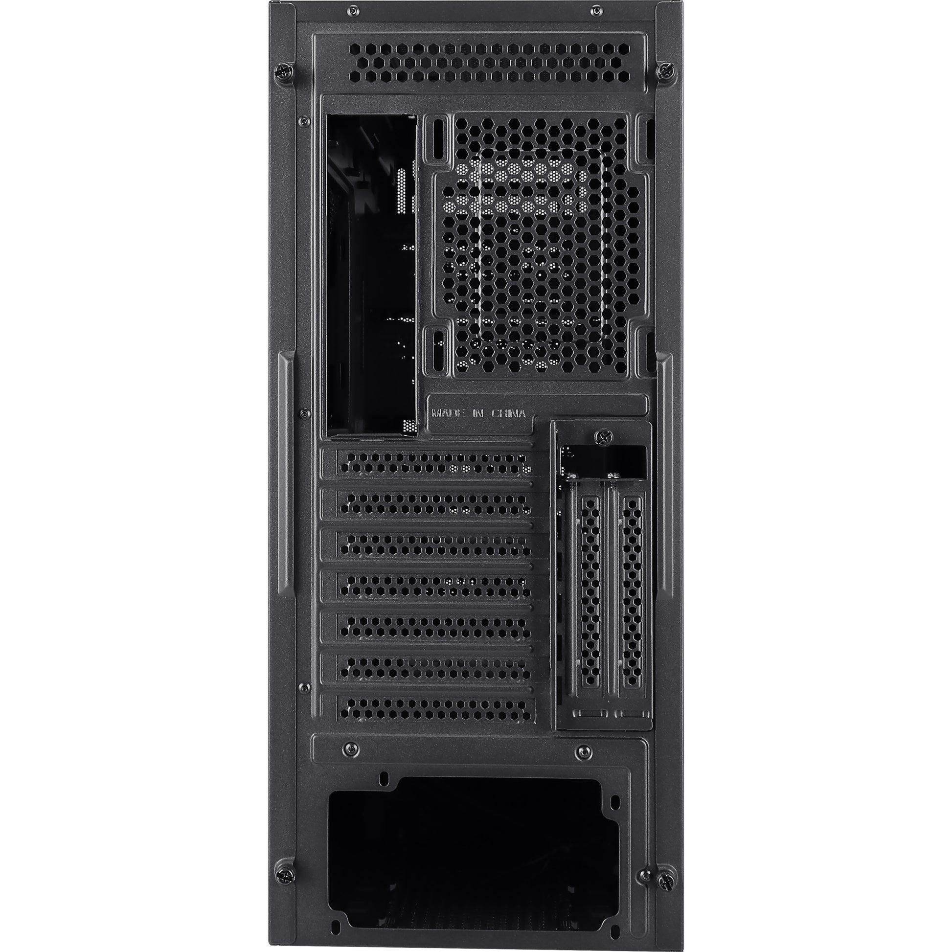 Aerocool cipher s-bk-v1 midi tower behuizing (zwart | 3x usb-a)
