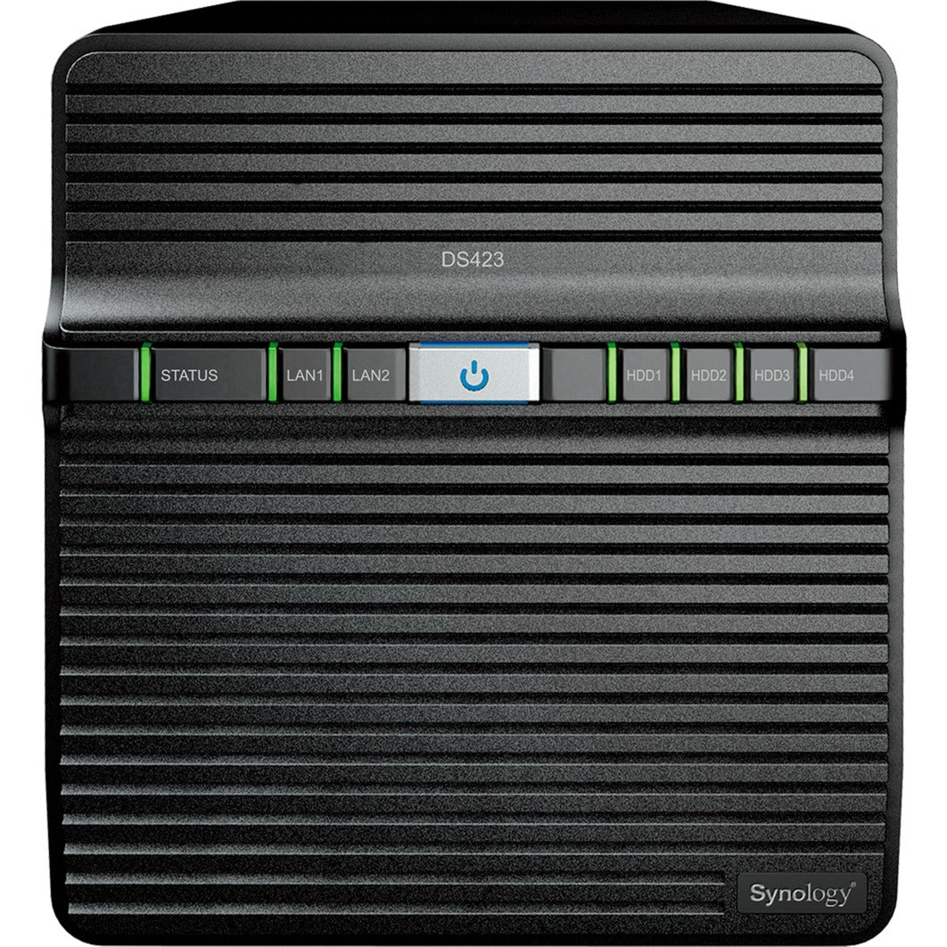 Synology diskstation ds423 nas (zwart, 2x rj-45, 2x usb-a 3.2 (5 gbit s))