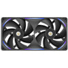 Nzxt performance fan f280x rgb case fans (zwart, 2 stuks, 280 x 140 x 30 mm, pwm)