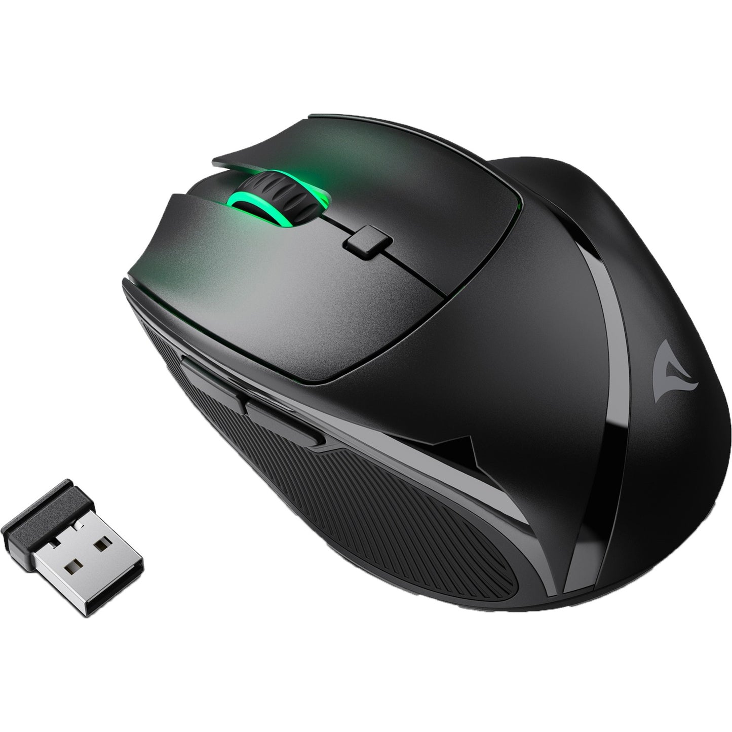 Sharkoon officepal m25w muis (zwart, 400 - 4000 dpi, rgb, 2,4 ghz usb)