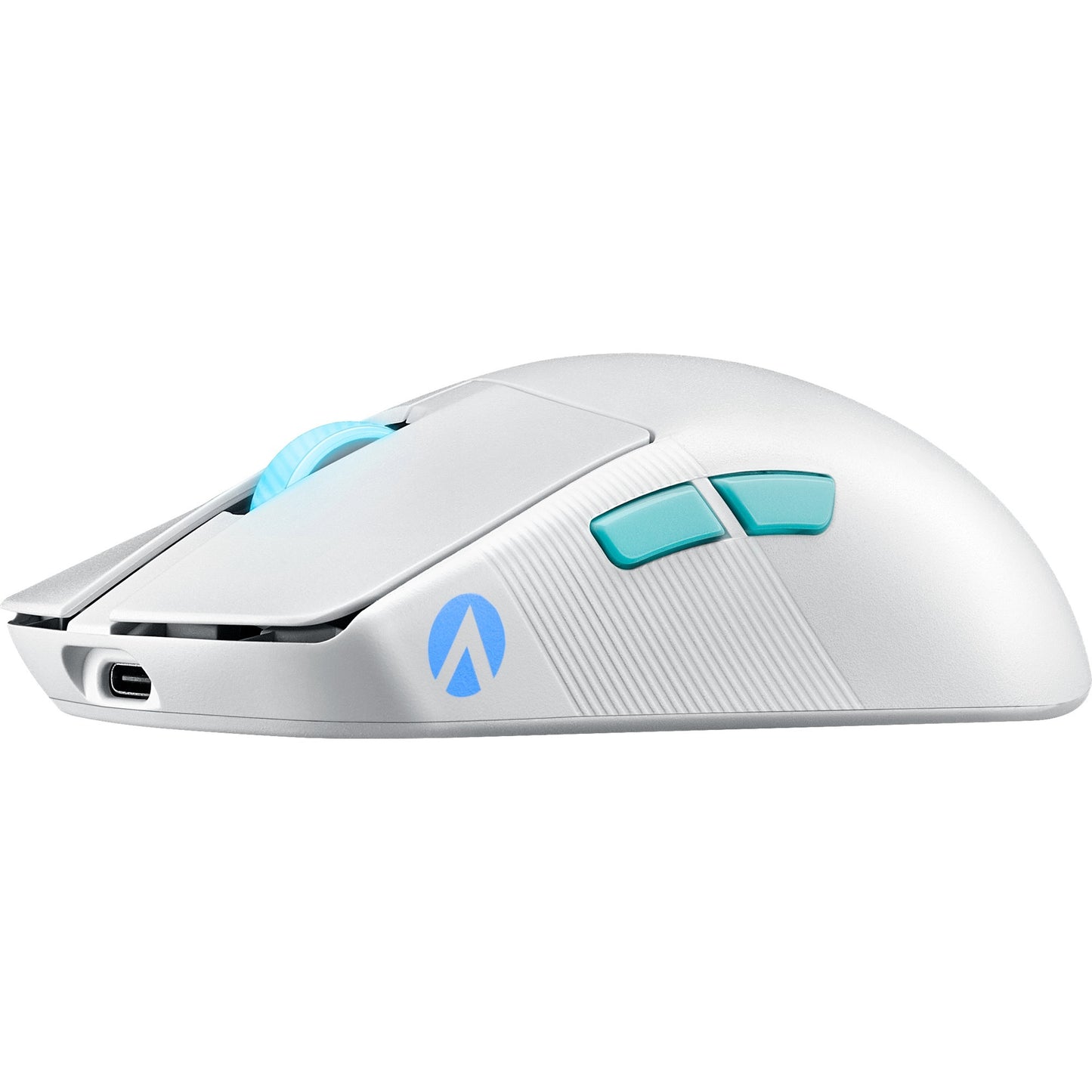 Asus rog harpe ace aim lab edition gaming muis (wit, 100 - 36.000 dpi, usb 2.0, 2,4 ghz, bluetooth, rgb leds)