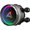Sharkoon s80 rgb waterkoeling (zwart, 4-pins pwm fan-connector)