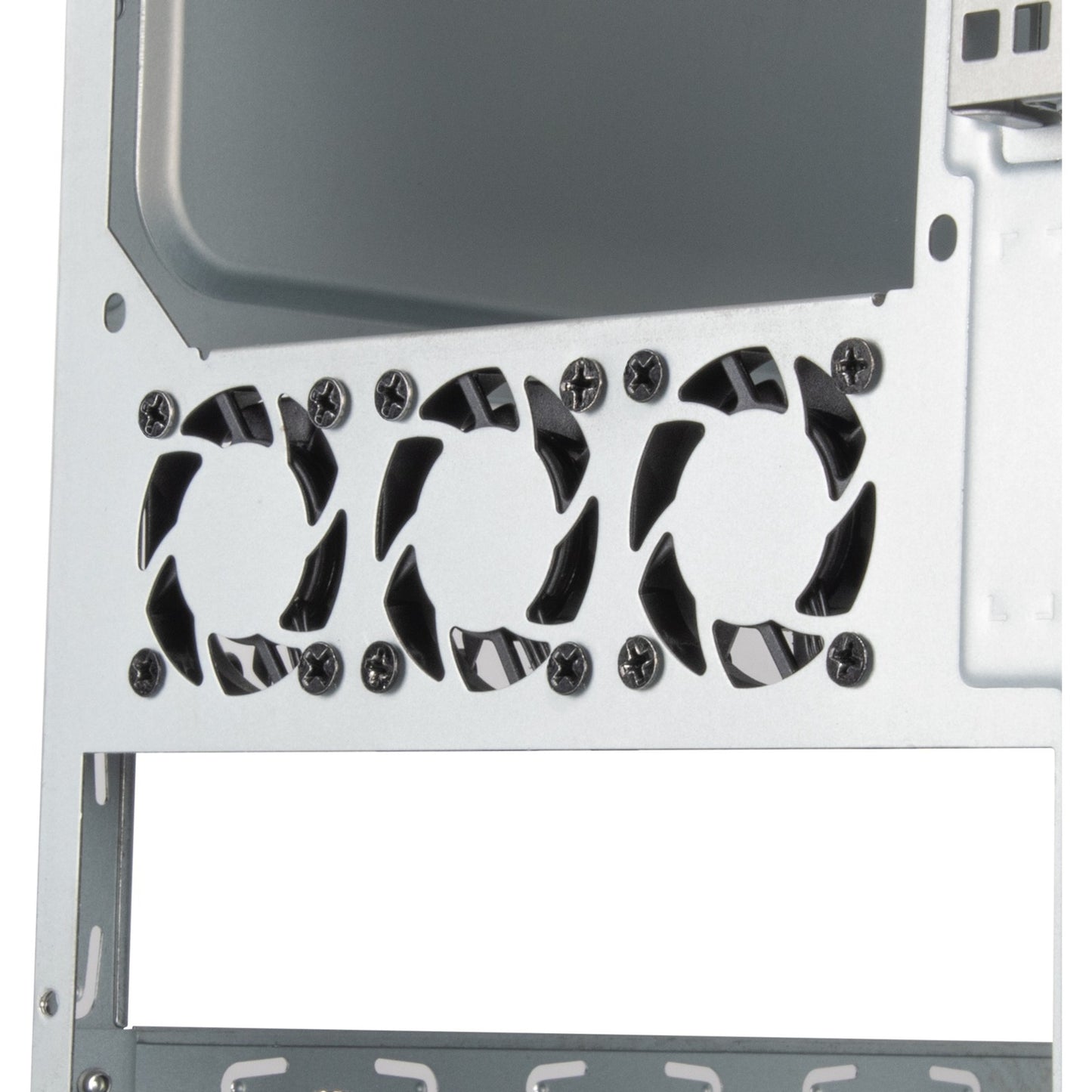 Silverstone sst-cs351 mini tower behuizing (zwart | 2x usb-a | 1x usb-c)