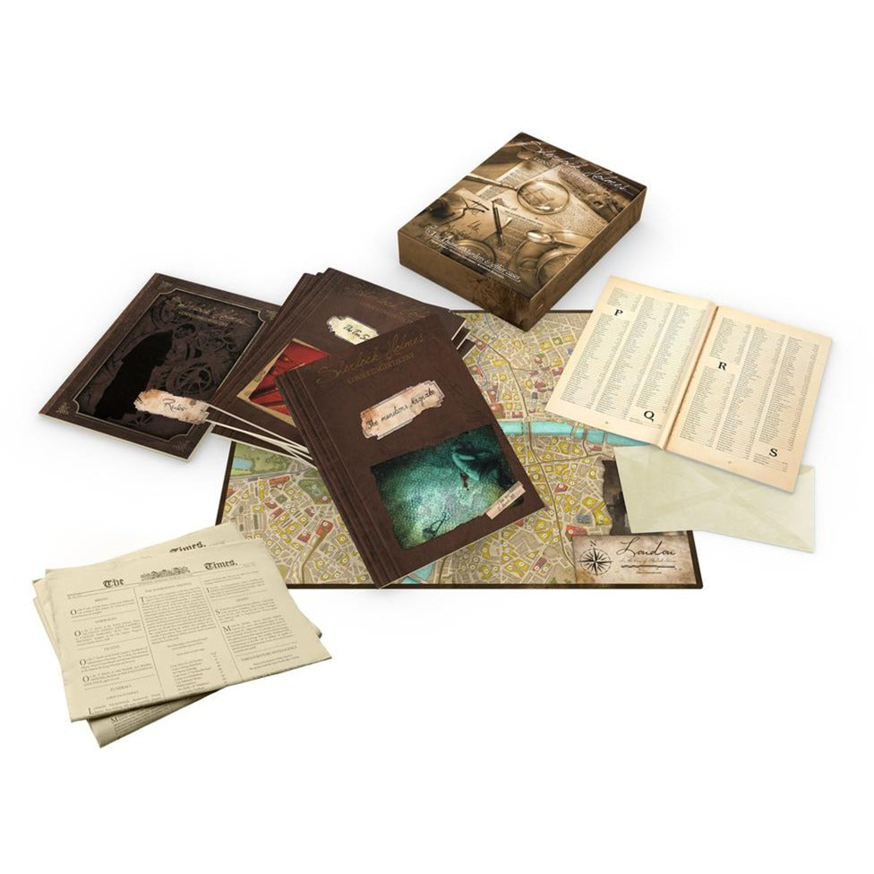 Asmodee sherlock holmes consulting detective: the thames murders other cases bordspel (engels, 1 - 8 spelers, 60 - 90 minuten, vanaf 12 jaar)
