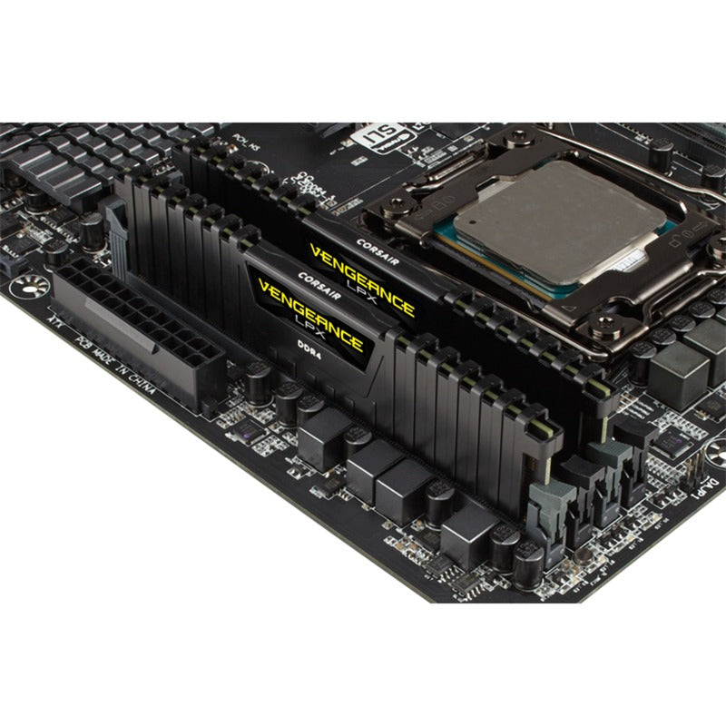 Corsair 16 gb ddr4-3000 (2x 8 gb) werkgeheugen (zwart, cmk16gx4m2d3000c16, xmp 2.0)
