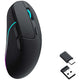 Keychron m3 wireless mouse (zwart, 100 - 26.000 dpi, bluetooth 5.1 | 2.4 ghz | usb type-c kabel)