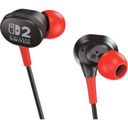 Powera bedrade oordopjes voor nintendo switch 2 in-ear (zwart rood, nintendo switch 2, nintendo switch, nintendo switch - oled model, nintendo switch lite) - afbeelding 2