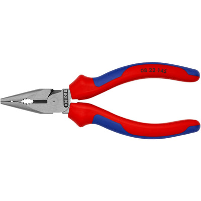 Knipex spitsbek combinatietang 0822145 (rood blauw)
