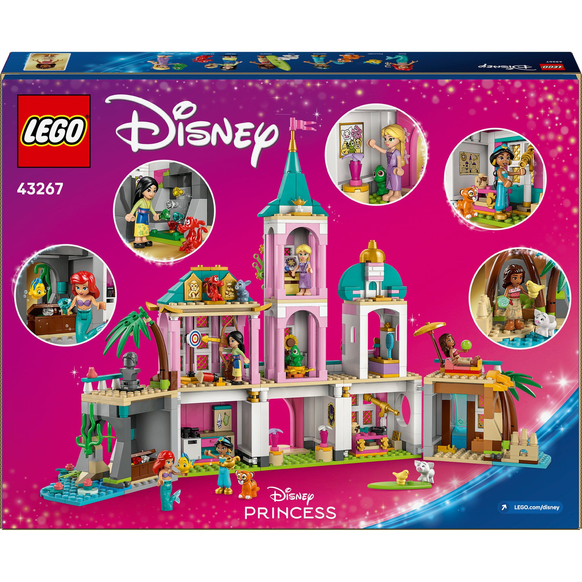 Lego disney 43267 prinsessenkasteel en koninklijke huisdieren