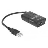 Delock usb isolator met 5 kv isolation adapter (zwart) - afbeelding 1