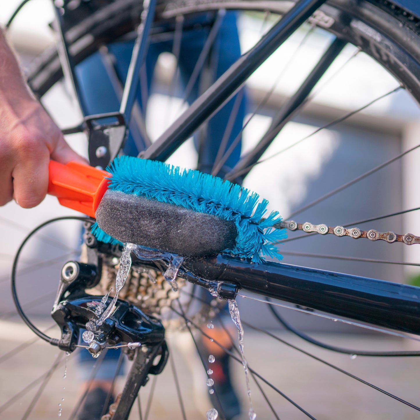 Gardena cleansystem spons, reserveonderdeel voor cleansystem fietsborstel 18848 spons (zwart, 18849-20)