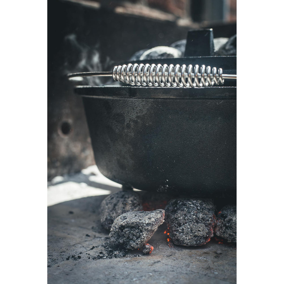 The windmill dutch oven 4,5 qt kookpan (zwart, ø 25.5 cm | 3.8 liter)