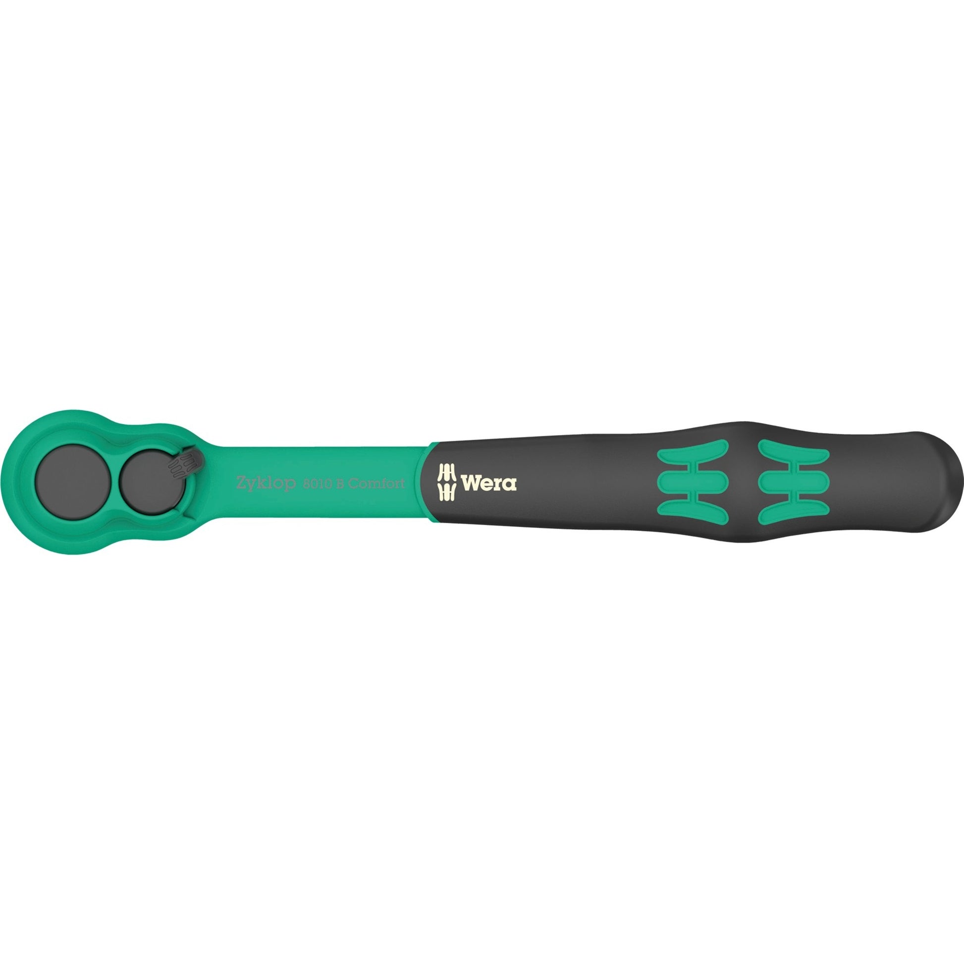 Wera 8010 b zyklop comfort ratel (zwart groen, met omschakelpal en 3 8 aandrijving)