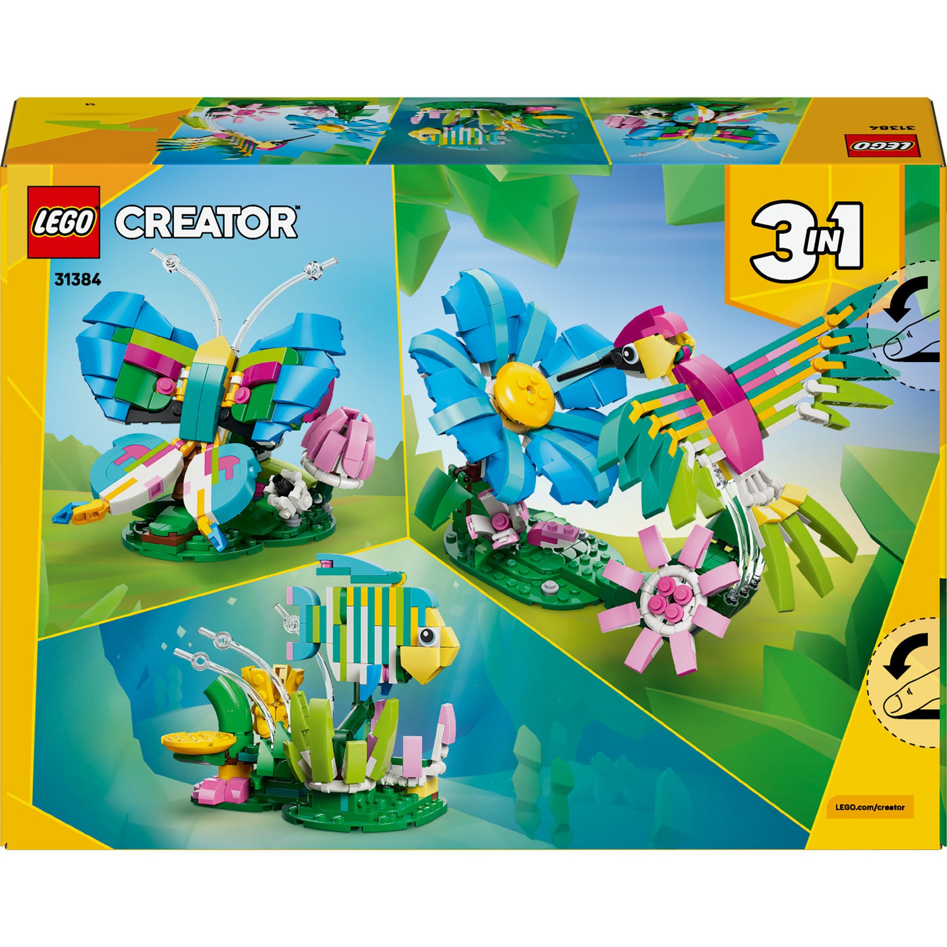 Lego ® creator 3in1 wilde dieren: kleurrijke kolibrie - 31384