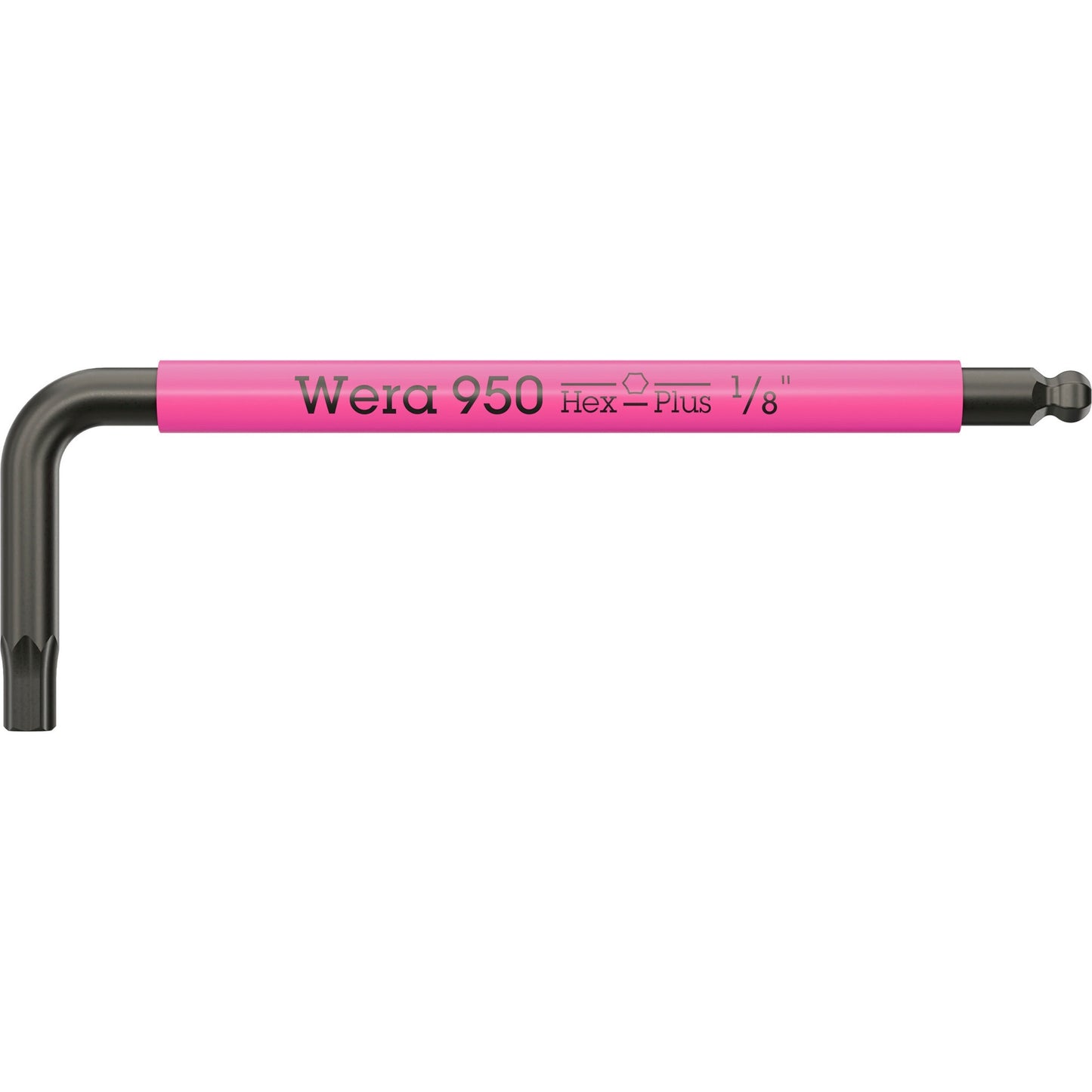 Wera 950 9 hex-plus multicolour imperial 3 stiftsleutelset, blacklaser (zwart, 9‑delig)