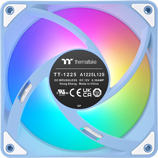 Thermaltake ct120 ex argb sync pc cooling fan hydrangea blue (3-fan pack) case fans (lichtblauw, 3 stuks, 120 x 120 x 25 mm, pwm)