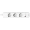 Tp-link tapo p300 smart wifi-stekkerdoos (wit, 2x usb-a, 1x usb-c, wifi, bluetooth 4.2)