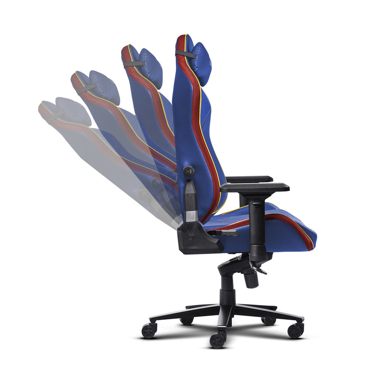 Trust gxt 721sm ruya pro superman gaming stoel (blauw rood)