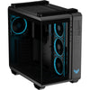 Asus tuf gaming gt502 horizon argb midi tower behuizing (zwart | 3x usb-a | 1x usb-c | tempered glass)