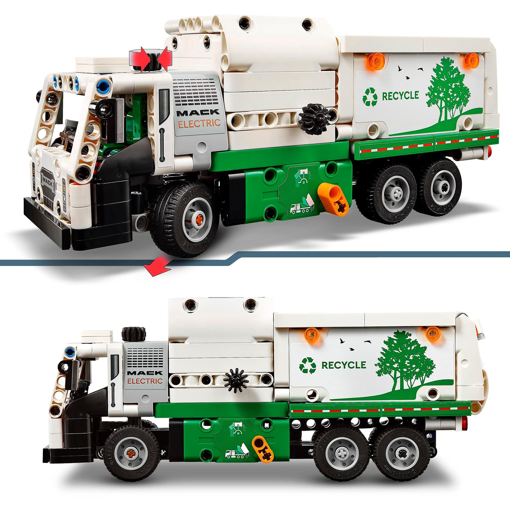 Lego technic mack lr electric vuilniswagen - 42167