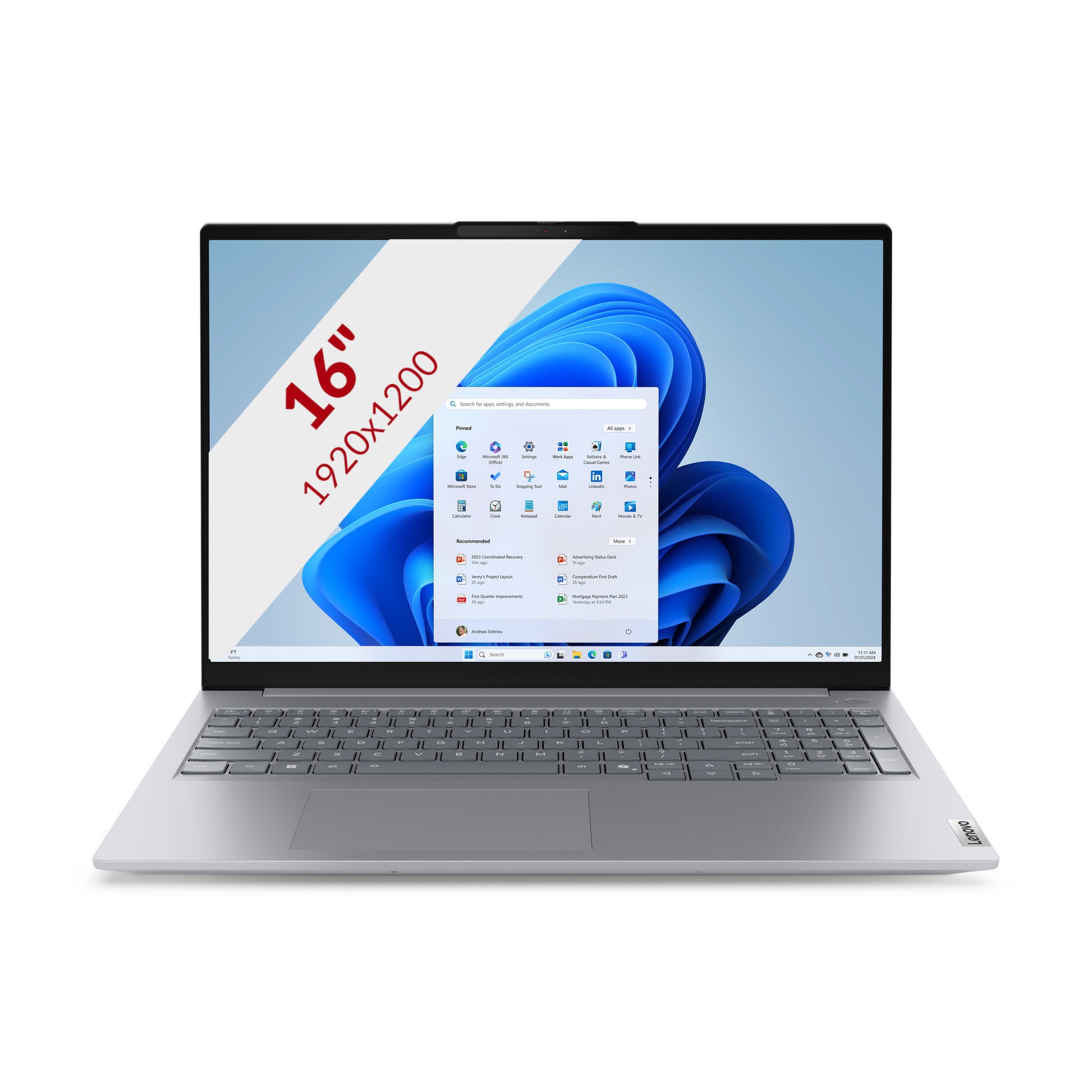 Lenovo thinkbook 16 g8 ial (21sk00ebmh) 16 laptop (grijs | core ultra 5 135h | arc graphics |16 gb | 512 gb ssd)