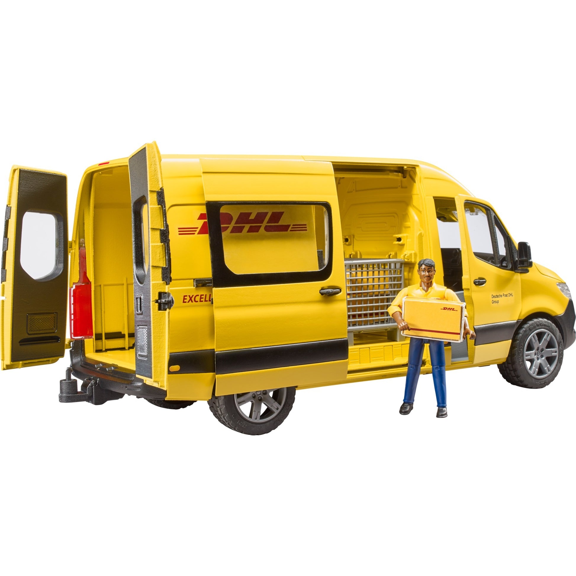 Bruder mb sprinter dhl met bestuurder modelvoertuig (02671)